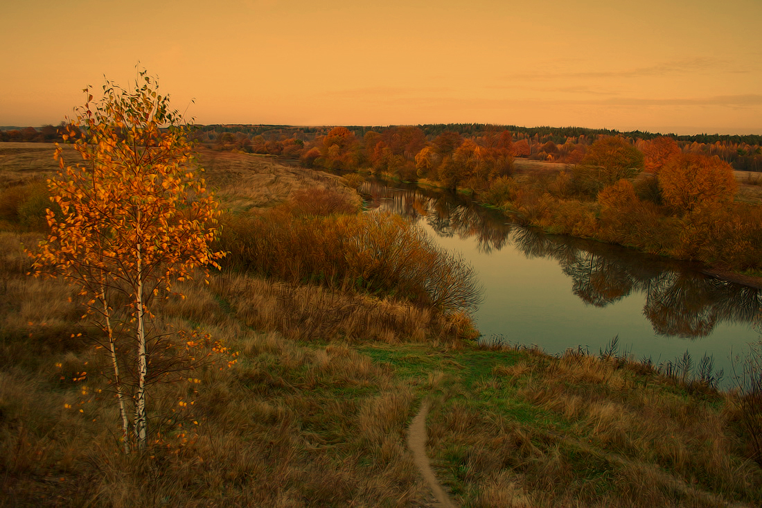 Осень села Липецкой области