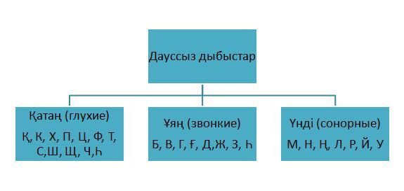 Дауысты дауыссыз дыбыстар таблица фото