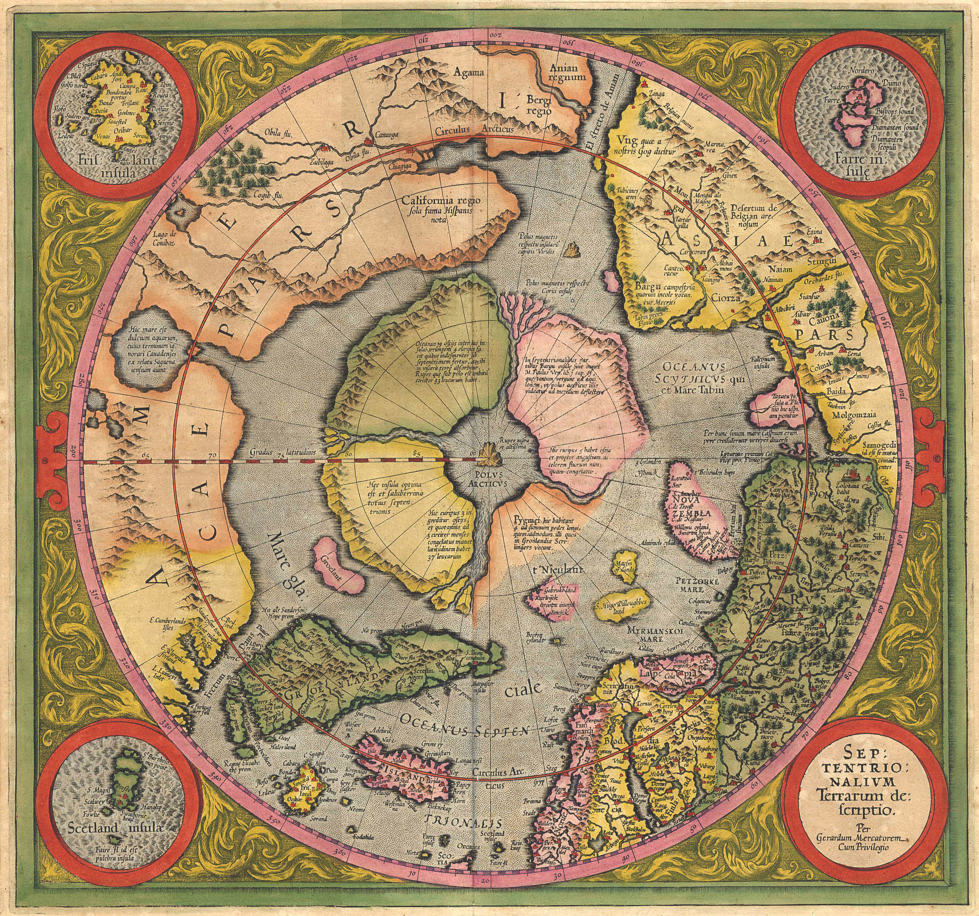 Меркатор, Герард – первая карта Северного полюса, 1569