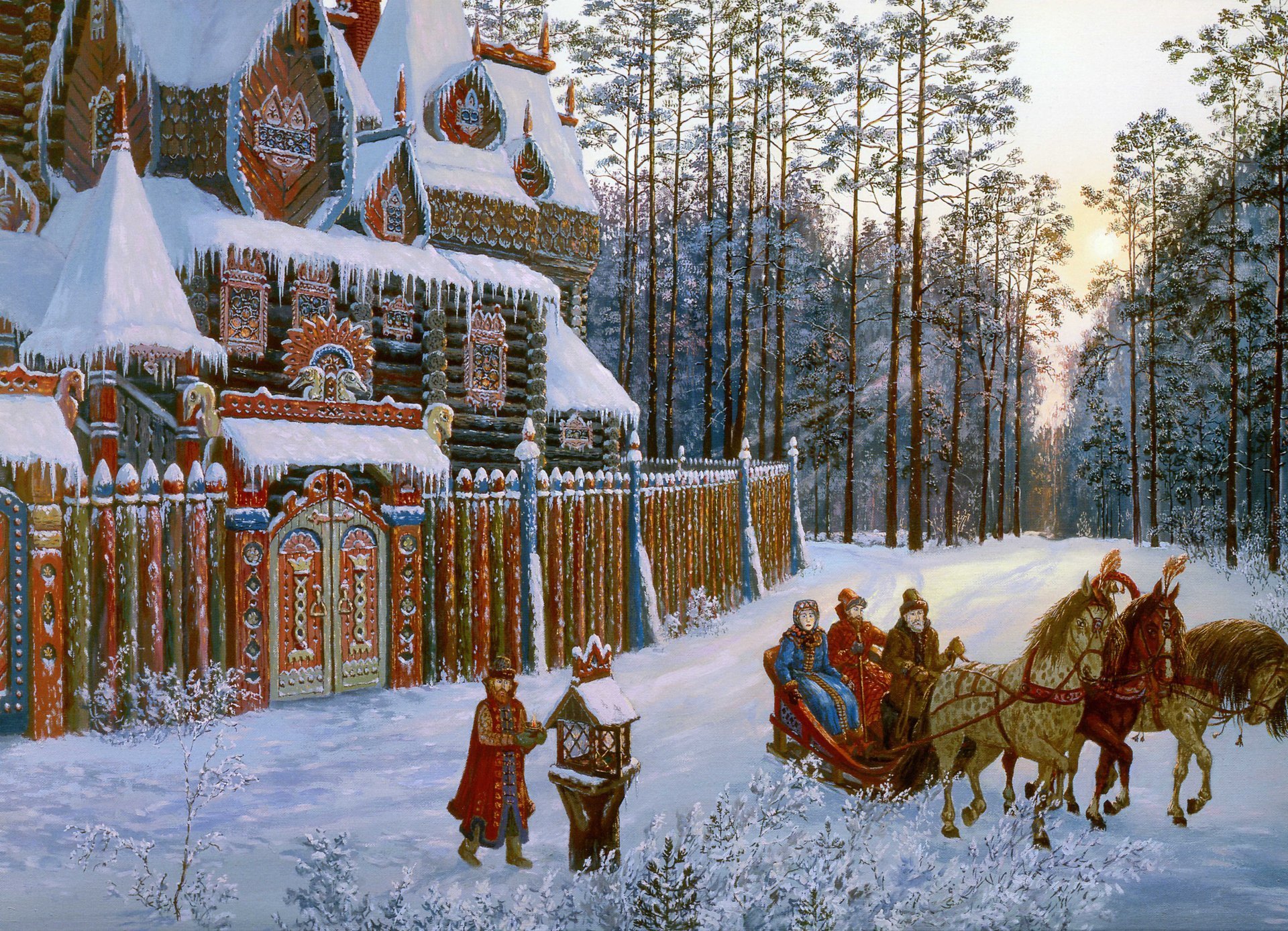 Сказочный зимний терем